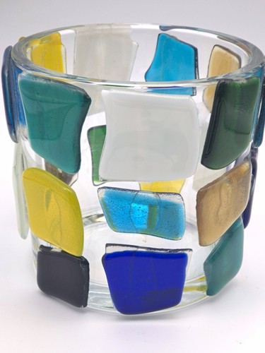 Design glasvase mosaik muster - glasvase.,