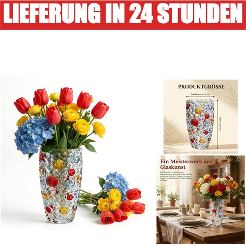 Blumenvase glas 25x12cm - glas,