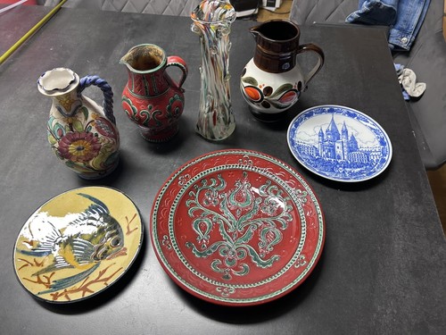 Keramik vase set 4er bunt - keramik,