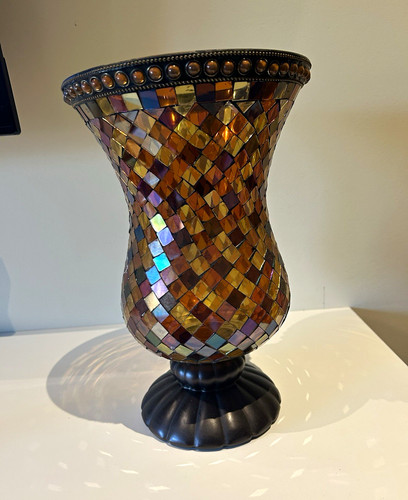 Vase mosaik muster mehrfarbig - vase, mosaik-muster