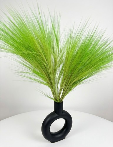 Keramikvase schwarz mit bunten