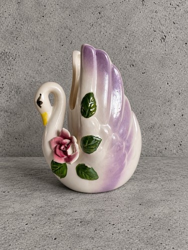 Vintage schwanen vase - 💜,