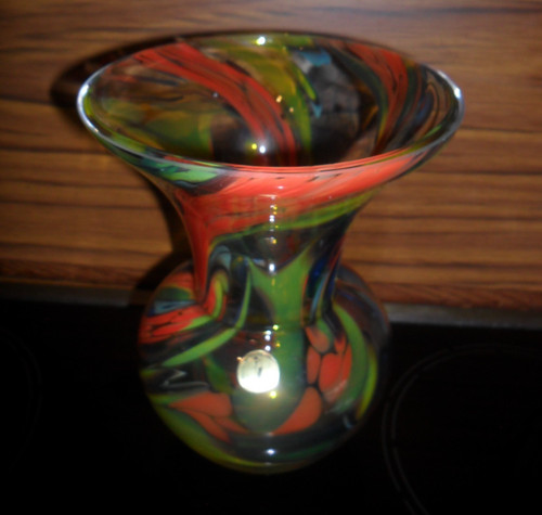 Bunte glasblumenvase - glasblumenvase,