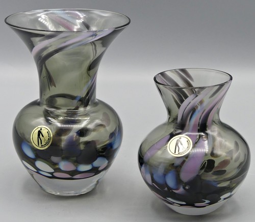 Vintage 2er set glas vase - 2er,