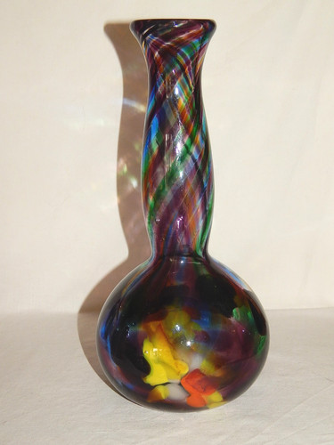 Große glas vase bunte - vase,
