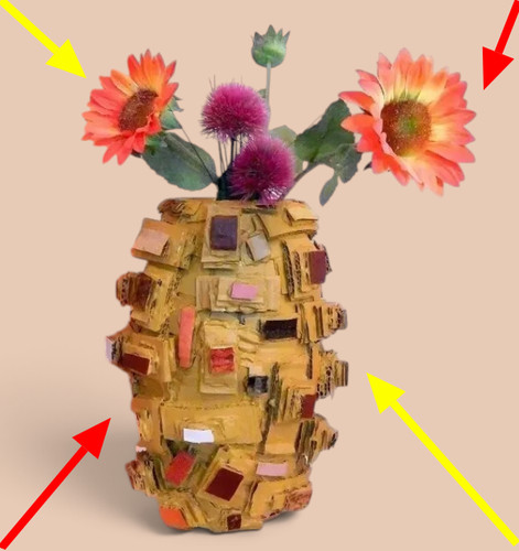 Bunte vase künstlerische - bunte, vase,