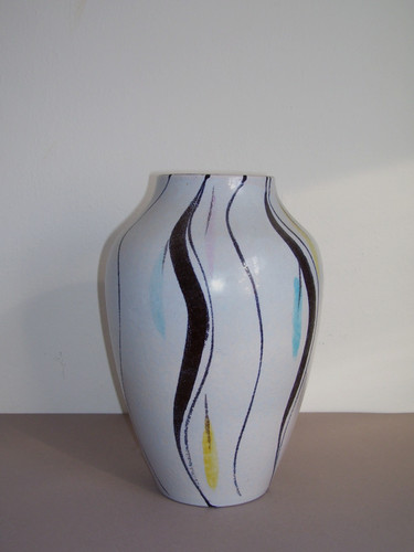 Bunte keramik vase bodenvase - keramik,