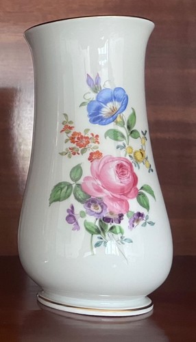 Meissen vase bunte - blume,, rose