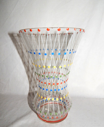Art deco vase - art, handbemalt