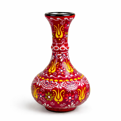 Keramik vase handbemalt 15cm - vase,