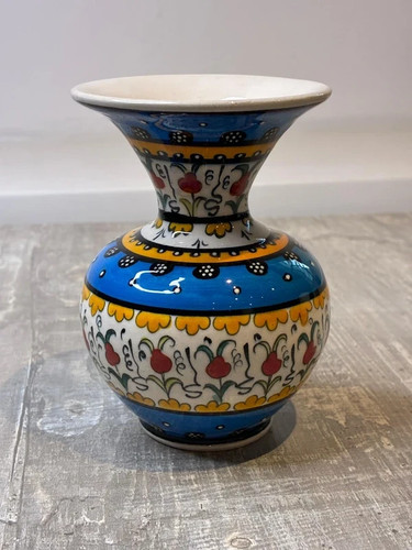 Handbemalte keramik vase - handbemalte, •