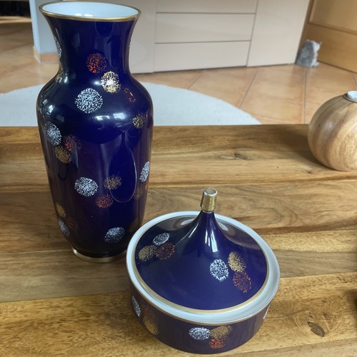 Kobalt blau vase - groß, &