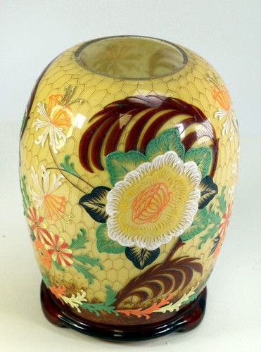 Alte glasvase vase bunt - alte,