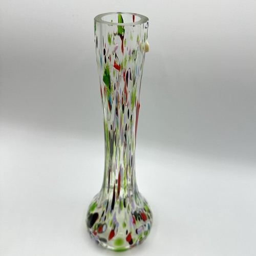 Vase glas bunt gesprenkelt - glas,