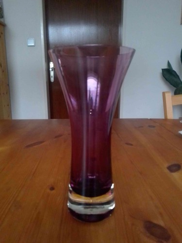 Glas vase lila buntglas - glas,