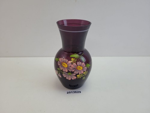 Vase glas blumen - blumen, handgemalt
