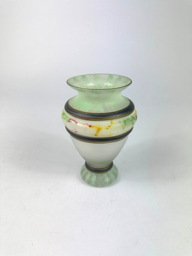 Antike glas vase grün bunt - antike,
