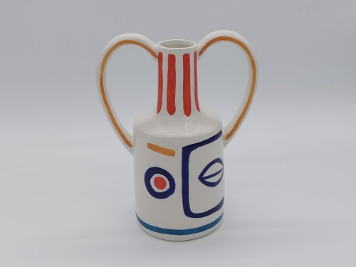 Vase krug gesicht aus keramik - vase/,