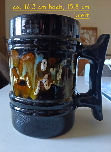 Vase mit stab - stab, 60er
