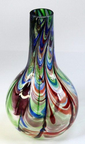 Glasvase vase bunt blumenvase - glasvase,
