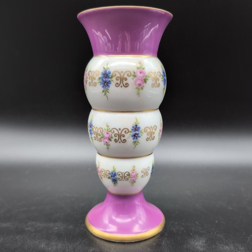 Tillowitz vase lila mit blumen - lila,