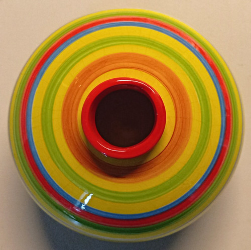 Mehrfarbige keramikvase - mehrfarbige,