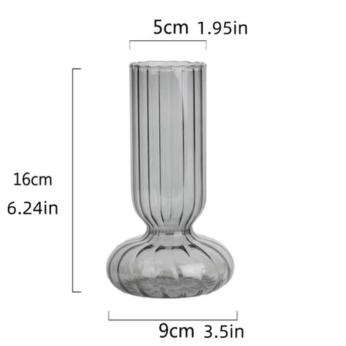 Vase deko glas gestreift bunt - gestreift,