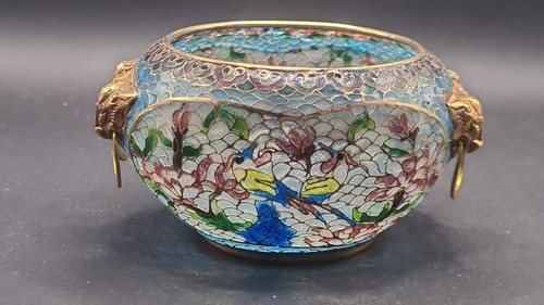Cloisonne schale vase bunt - schale,